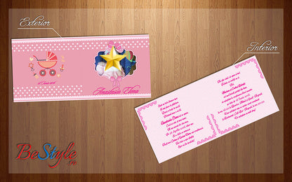 Invitatie botez BSIB002 - little girl