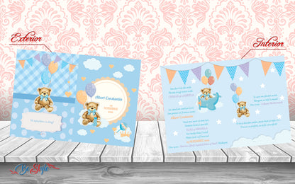 Invitatie botez BSIB032 - Ursulet
