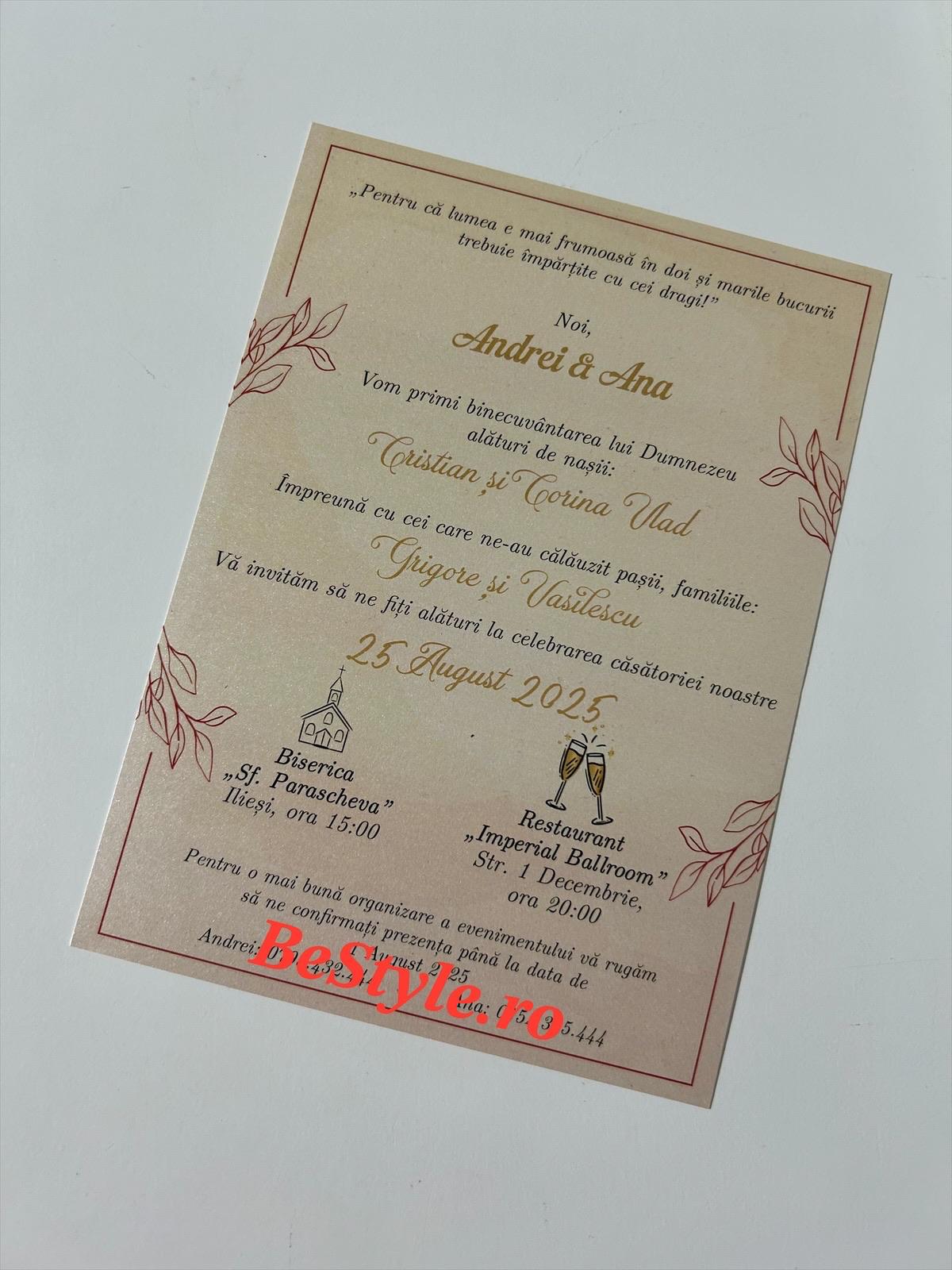 Invitatie nunta BSIN128