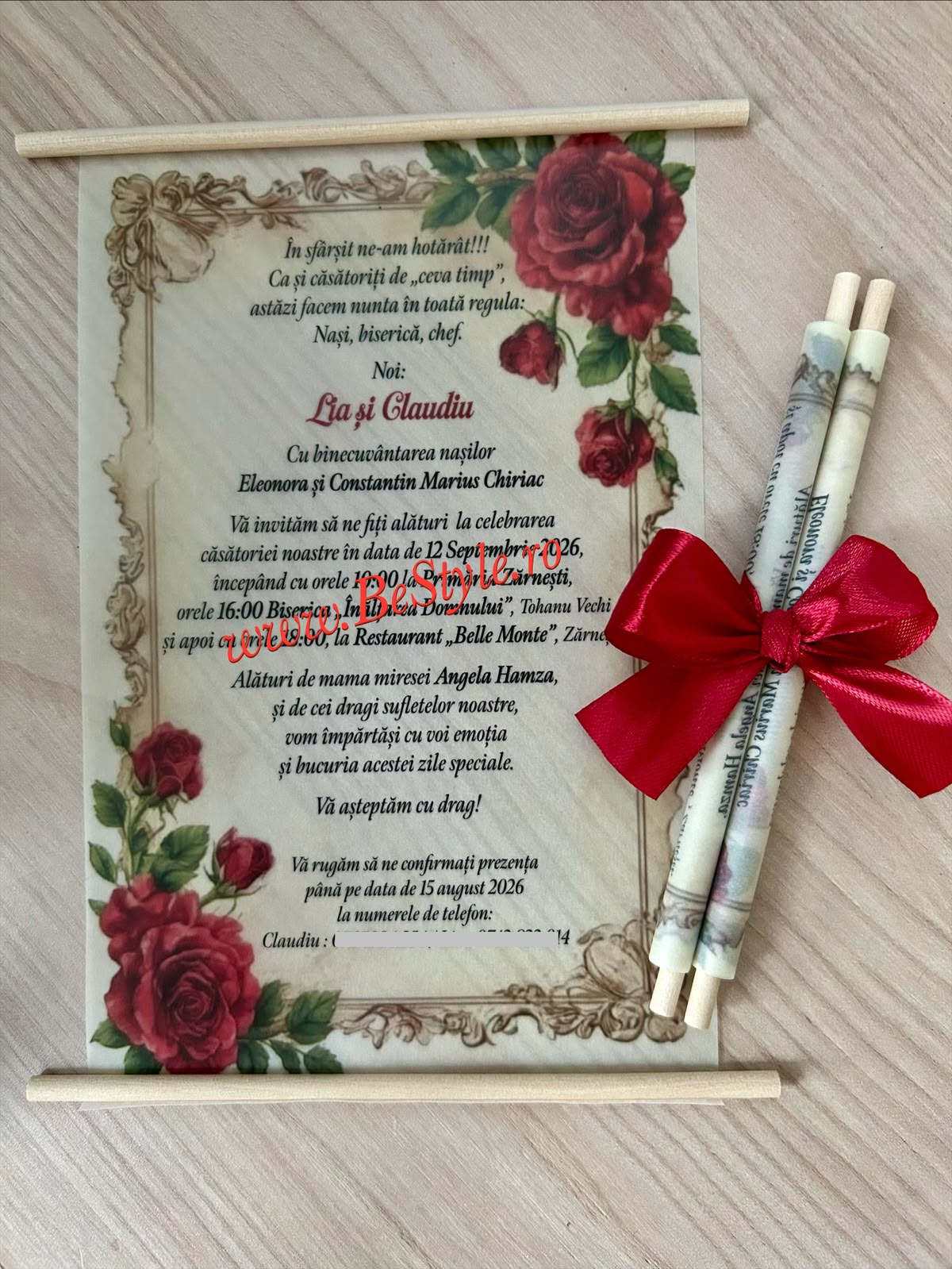 Invitatie nunta BSIN134