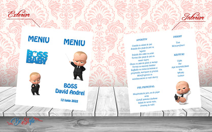 Meniu botez BSMB013 - Baby Boss