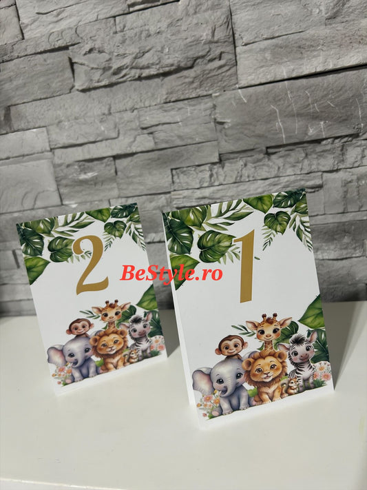 Numar de masa botez BSNB020 - Jungle