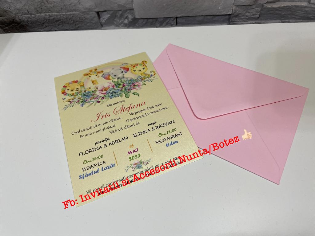 Invitatie botez BSIB035