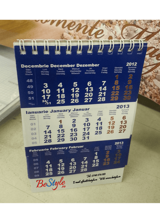 Calendar general triptic 2024 de birou CAL G06