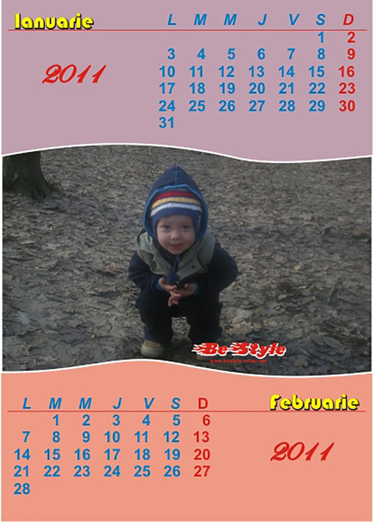 Calendar personalizat de perete 2025 CAL P05
