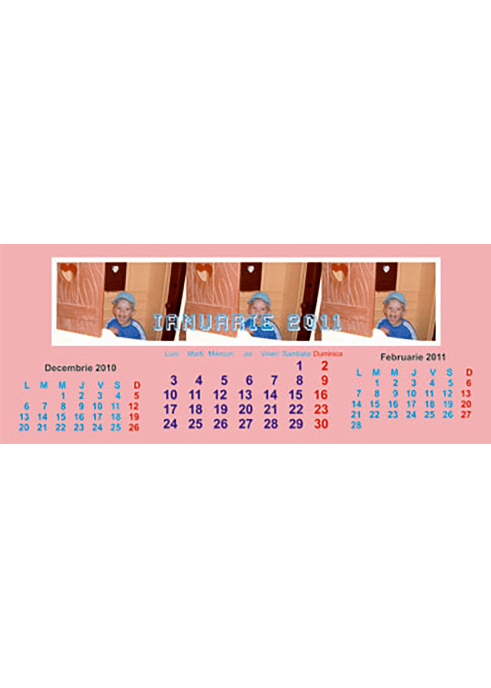 Calendar personalizat de birou 2025 CAL P13