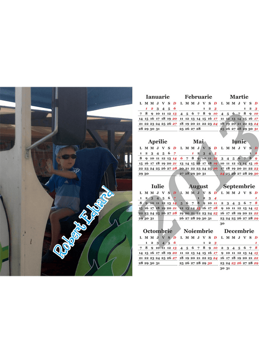 Calendar personalizat de buzunar 2025 CAL P23