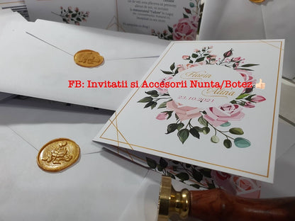 Invitatie nunta BSIN072 cu sigiliu