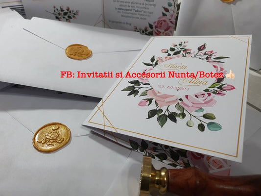 Invitatie nunta BSIN072 cu sigiliu