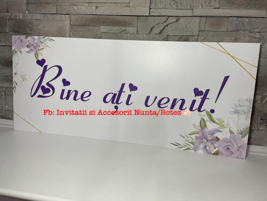 Pancarta Bine ati venit 03