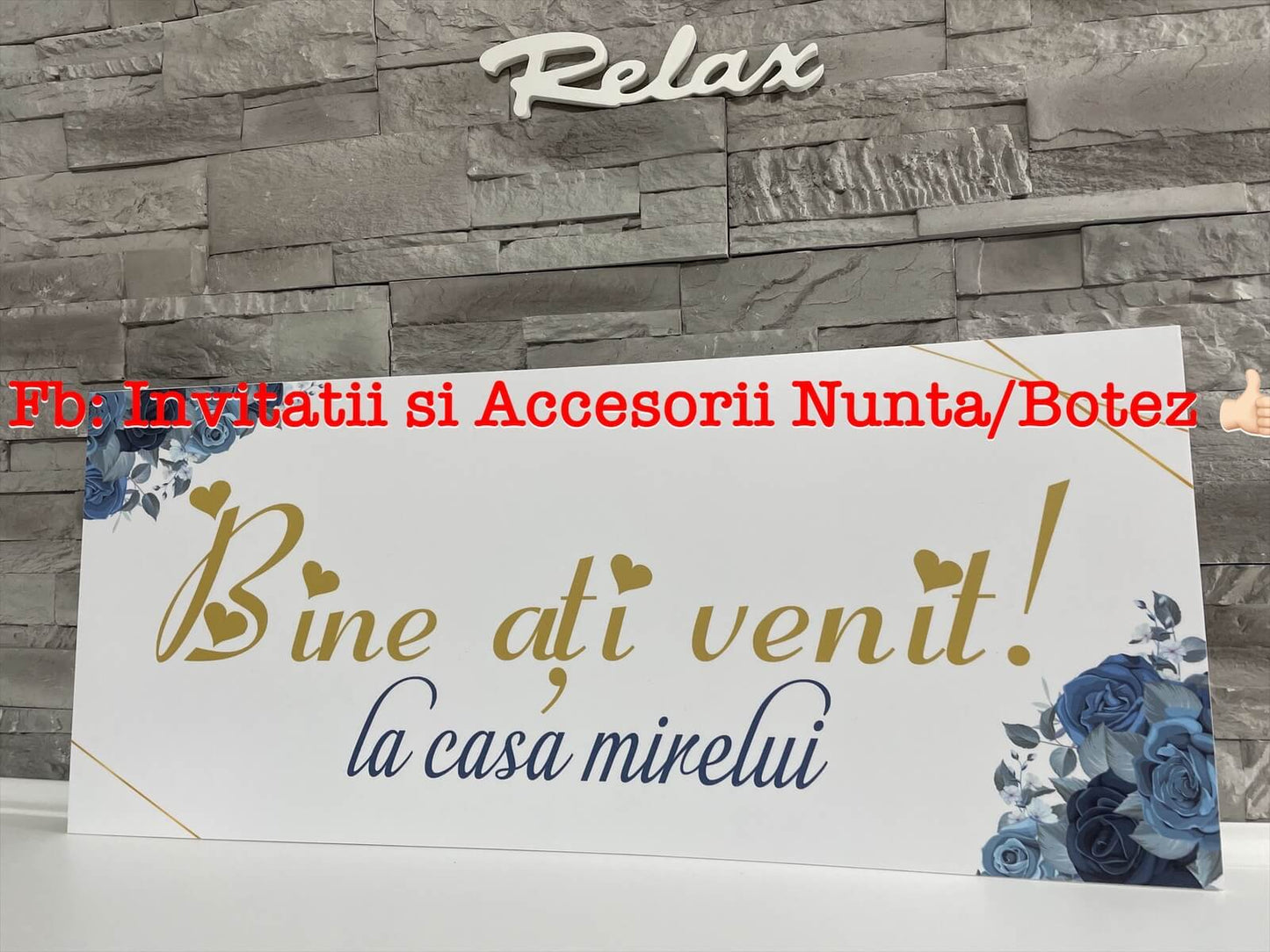 Pancarta Bine ati venit la casa mirelui 01