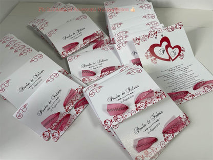 Invitatie nunta BSIN082 cu fundita