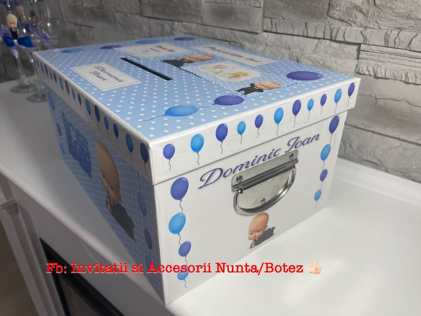 Cutie plicuri de bani botez Baby Boss 01