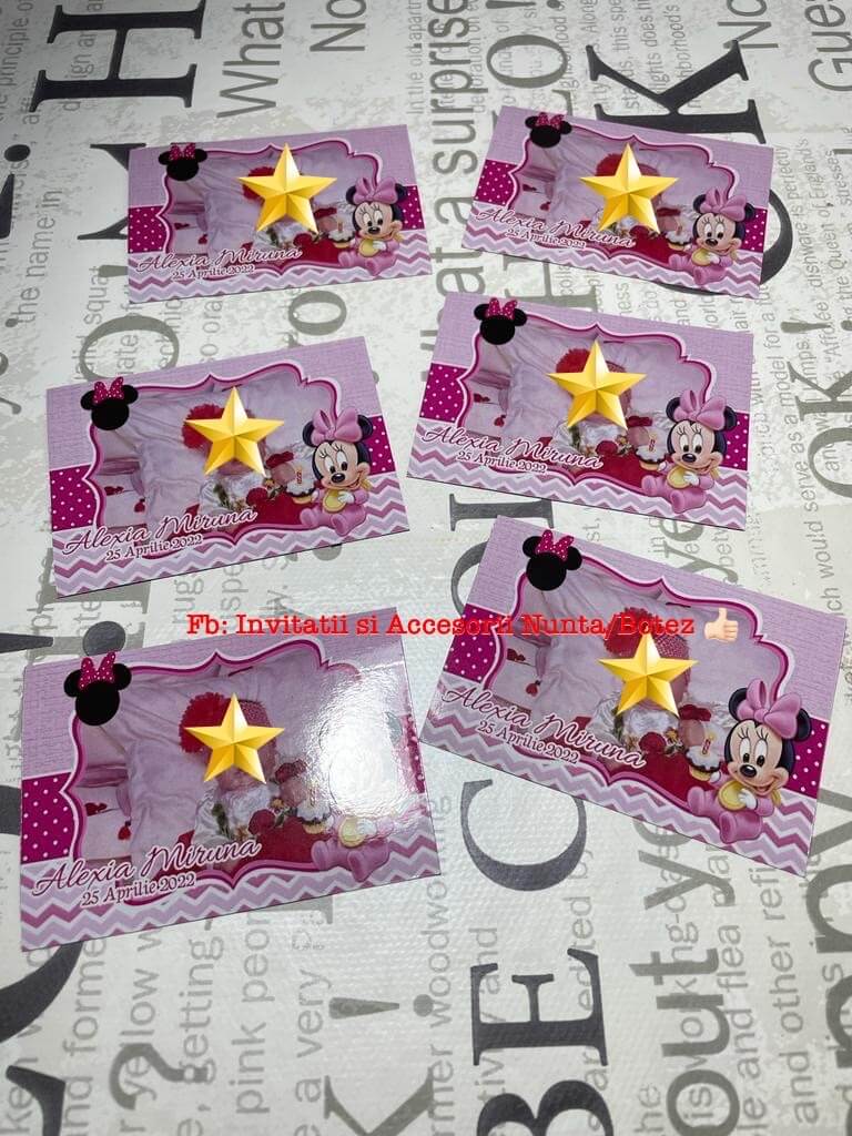 Marturie botez fetita 06 magnet de frigider