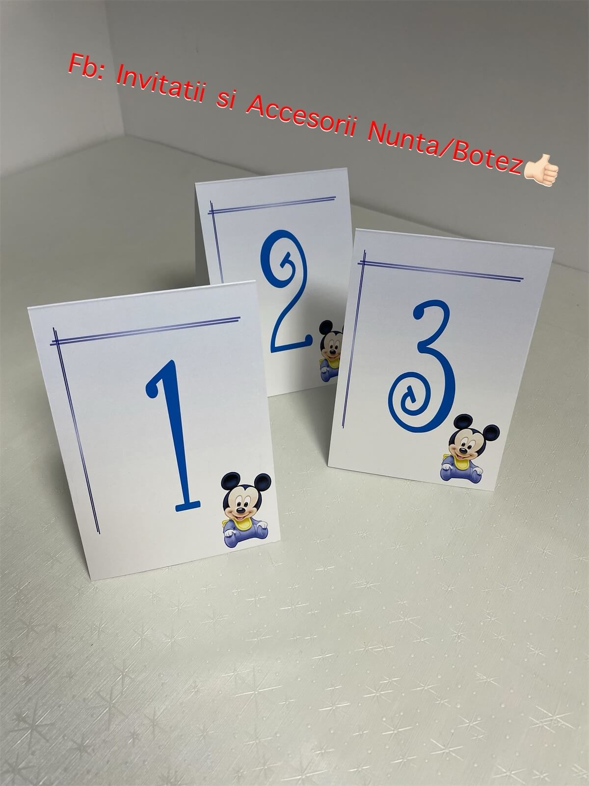 Numar de masa botez BSNB11 - Baby Mickey Mouse