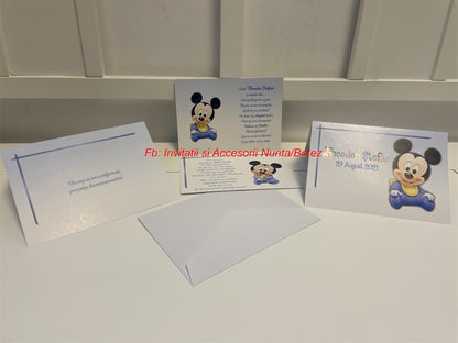 Invitatie botez BSIB016 - Baby Mickey Mouse