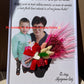 Tablou martisor cu buchet din flori uscate pentru doamna 01