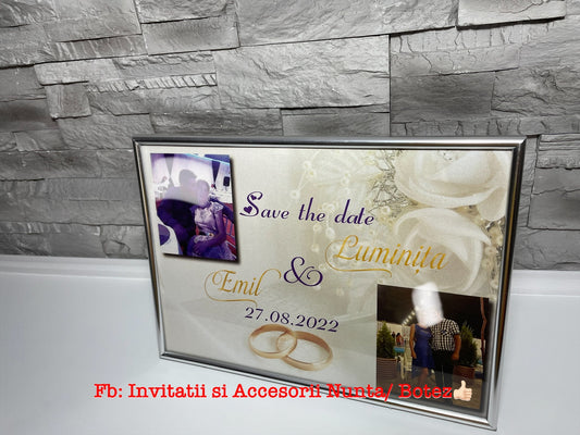 Tablou Save the date nunta 01