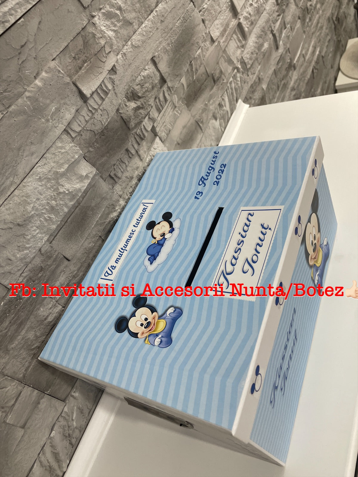 Cutie plicuri de bani botez Mickey Mouse 01