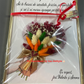 Tablou nunta pentru nasa cu buchet din flori uscate - martisor