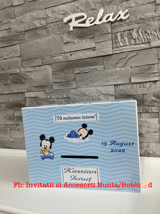 Cutie plicuri de bani botez Mickey Mouse 01