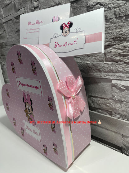 Cutie plicuri de bani botez - inima 01