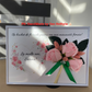 Tablou martisor personalizat A4 cu buchet din trandafiri de sapun 01