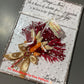 Tablou nunta pentru nasa cu buchet din flori uscate - martisor
