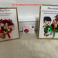 Tablou martisor cu buchet din flori uscate 15/20 cm - 01