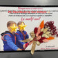 Tablou personalizat cu fotografie si buchet din flori uscate pentru bunici A4