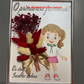 Tablou martisor cu buchet din flori uscate 15/20 cm - 01
