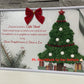 Tablou A4 cu brad din licheni si mesaj de Craciun pentru doamna
