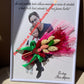 Tablou martisor cu buchet din flori uscate pentru doamna 01