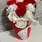 Aranjament martisor cu trandafiri de sapun 01