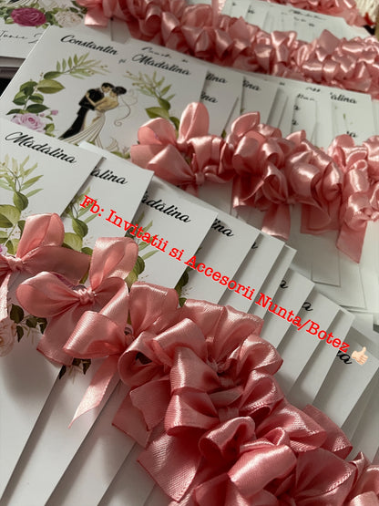 Invitatie nunta BSIN083 cu fundita