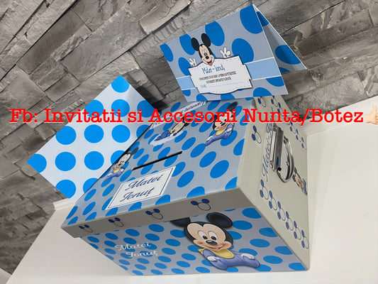 Cutie plicuri de bani botez Mickey Mouse 02