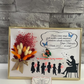 Tablou martisor cu buchet din flori uscate pentru doamna 01