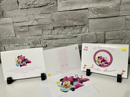 Invitatie botez BSIB027 - Minnie Mouse