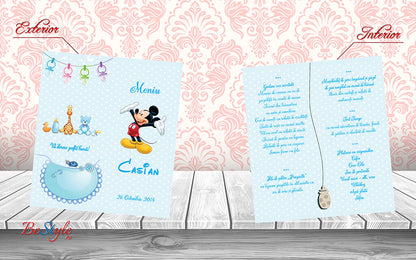 Meniu botez BSMB008 - Mickey Mouse