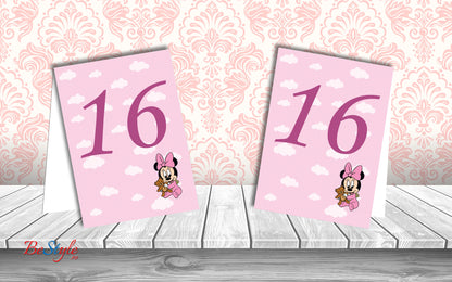 Numar de masa botez BSNB014 - Baby Minnie Mouse