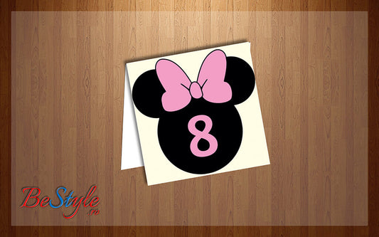 Numar de masa botez BSNB01 - Minnie Mouse