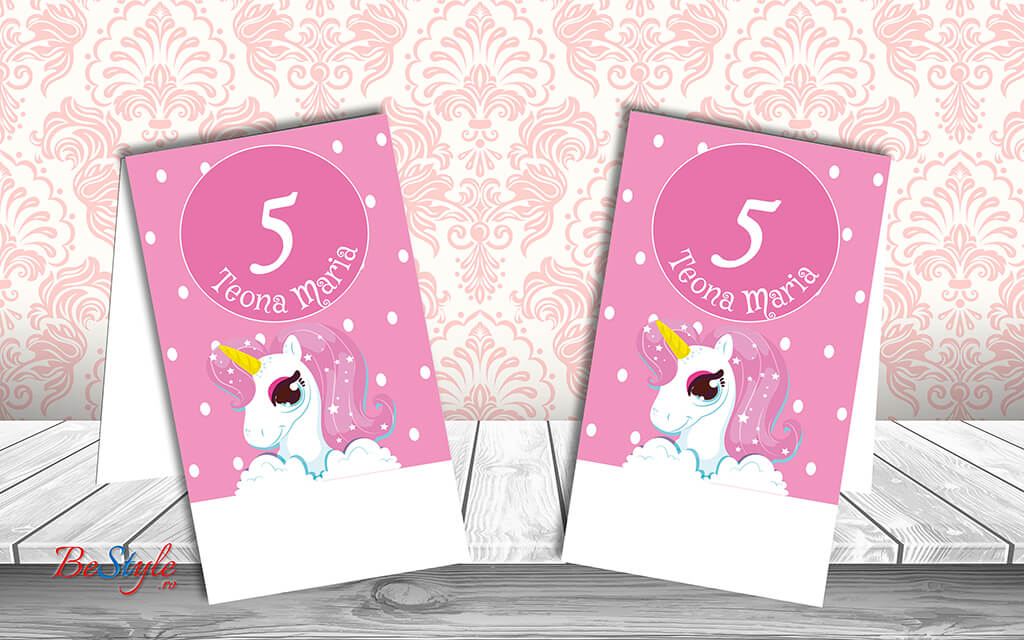Numar de masa botez BSNB03 - Unicorn
