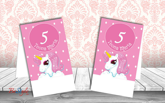 Numar de masa botez BSNB03 - Unicorn