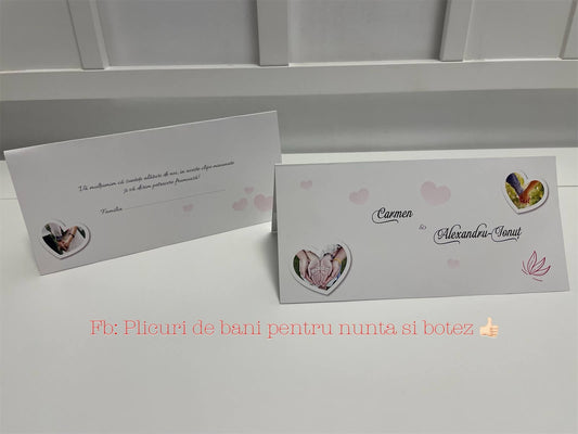 Plic de bani nunta BSPN58 love