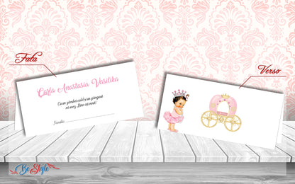 Plic de bani botez BSPB055 - Princess carriage